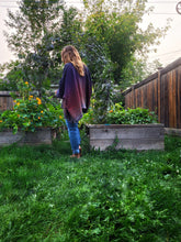 Load image into Gallery viewer, Cardigan -- dark green bamboo weft