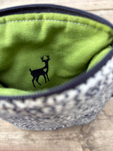 Load image into Gallery viewer, small Woven & Waxed Canvas navy e-reader sleeve