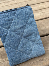 Load image into Gallery viewer, small Woven & Jean navy quilted e-reader sleeve