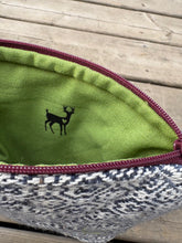 Load image into Gallery viewer, Woven & Waxed Canvas navy quilted e-reader sleeve