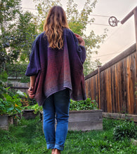 Load image into Gallery viewer, Cardigan -- dark green bamboo weft