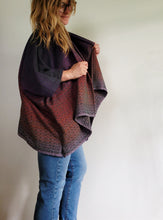 Load image into Gallery viewer, Cardigan -- dark green bamboo weft
