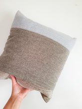 Load image into Gallery viewer, Envelope Pillow -- light grey tencel weft
