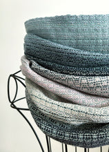 Load image into Gallery viewer, Cowl -- teal tencel weft
