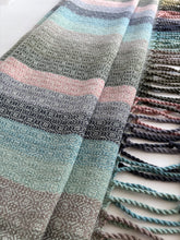 Load image into Gallery viewer, Blanket scarf -- pale green tencel
