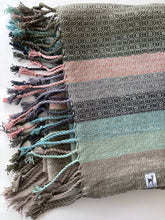 Load image into Gallery viewer, Blanket scarf -- pale green tencel
