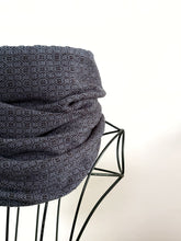 Load image into Gallery viewer, Cowl -  black silk noil weft
