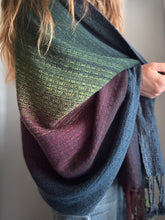 Load image into Gallery viewer, Blanket scarf - navy tencel
