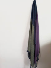 Load image into Gallery viewer, Blanket scarf - colour block tencel
