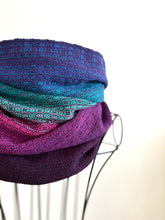 Load image into Gallery viewer, Cowl - dark purple cotton weft
