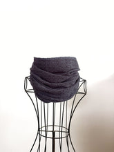 Load image into Gallery viewer, Cowl -  black silk noil weft
