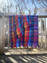 Load image into Gallery viewer, Blanket scarf - duster fringe, tencel weft
