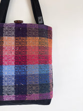 Load image into Gallery viewer, Tote - wool tweed &amp; upcycled fabrics
