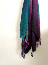 Load image into Gallery viewer, Blanket scarf - black tencel
