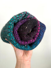 Load image into Gallery viewer, Cowl - black superwash merino tweed
