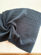 Load image into Gallery viewer, Fabric - black silk noil weft
