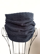 Load image into Gallery viewer, Cowl - navy cotton weft
