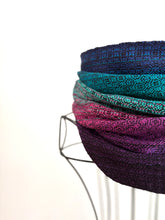 Load image into Gallery viewer, Cowl - black slub cotton weft
