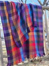 Load image into Gallery viewer, Blanket scarf - duster fringe, tencel weft
