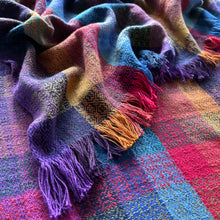 Load image into Gallery viewer, Blanket scarf - duster fringe, tencel weft
