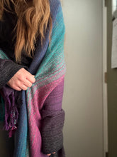 Load image into Gallery viewer, Blanket scarf - charcoal tencel
