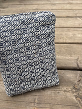 Load image into Gallery viewer, small Woven &amp; Jean navy quilted e-reader sleeve
