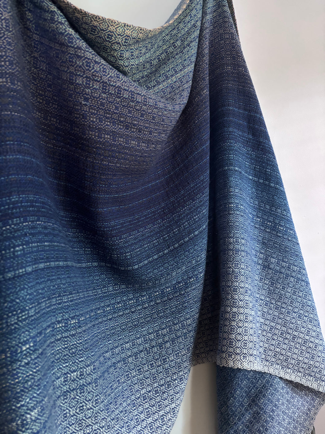 Blanket scarf - dark royal blue tencel