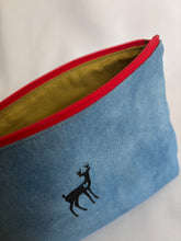 Load image into Gallery viewer, Zipper pouch - faded denim
