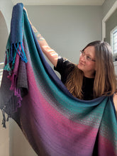 Load image into Gallery viewer, Blanket scarf - charcoal tencel
