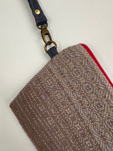 Load image into Gallery viewer, Woven pouch - red zipper

