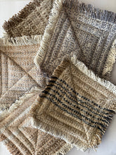 Load image into Gallery viewer, Handwoven coasters - natural cotton weft (5pk)

