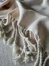 Load image into Gallery viewer, Blanket scarf - soft pink tencel weft
