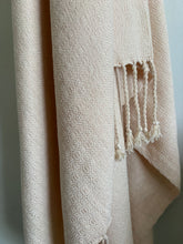 Load image into Gallery viewer, Blanket scarf - soft pink tencel weft
