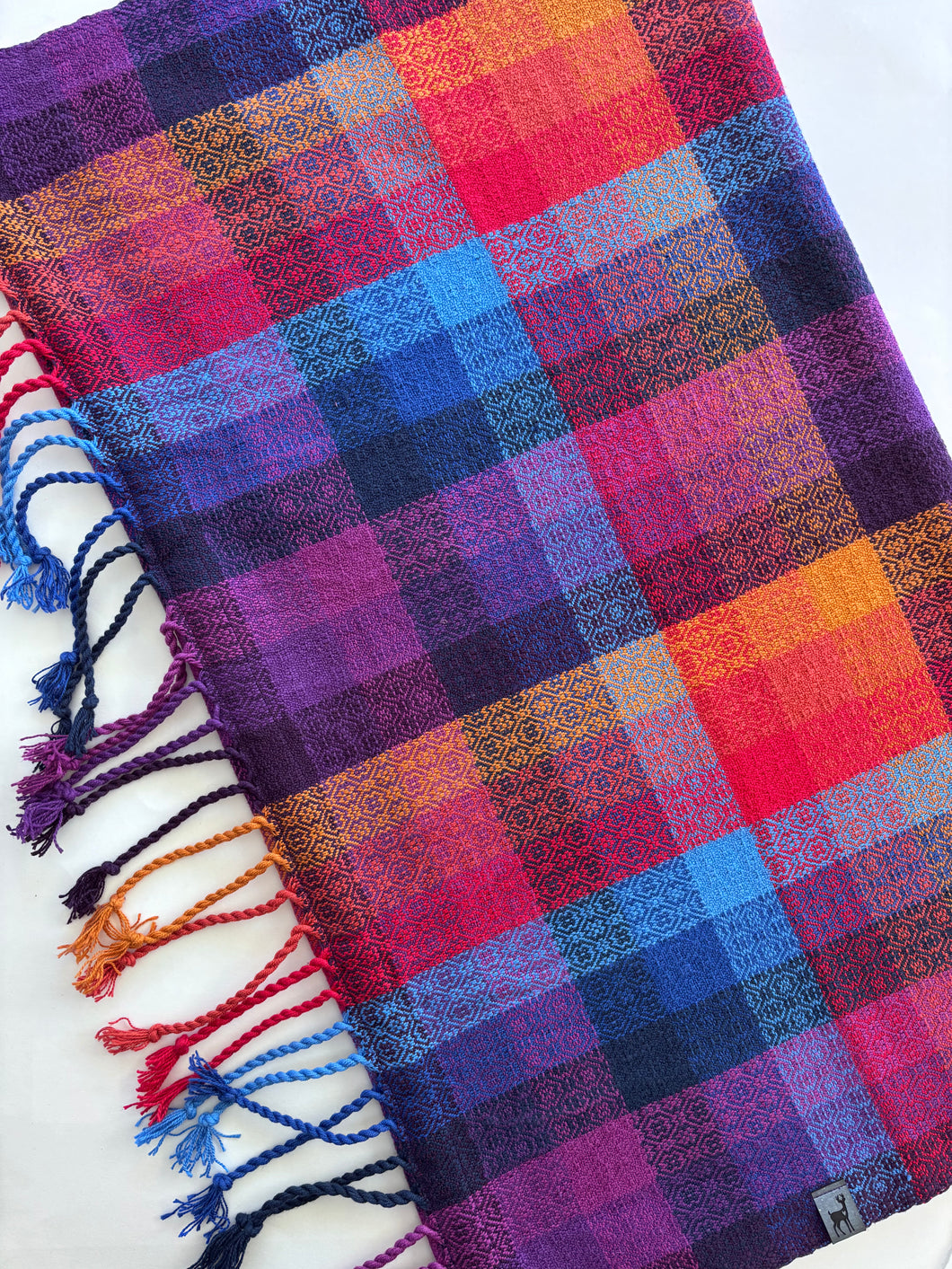 Fringed cowl - cotton weft
